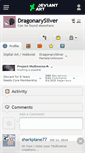 Mobile Screenshot of dragonarysilver.deviantart.com
