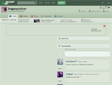 Tablet Screenshot of dragonarysilver.deviantart.com