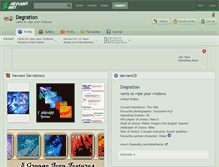 Tablet Screenshot of degration.deviantart.com