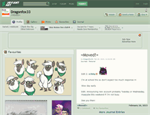 Tablet Screenshot of dragonfox33.deviantart.com