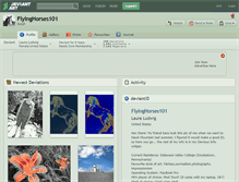 Tablet Screenshot of flyinghorses101.deviantart.com