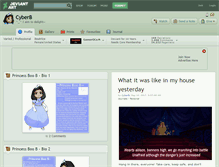 Tablet Screenshot of cyberb.deviantart.com