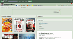 Desktop Screenshot of joker-kornstantine.deviantart.com