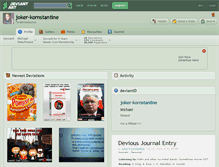 Tablet Screenshot of joker-kornstantine.deviantart.com