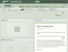 Tablet Screenshot of mystictyr.deviantart.com