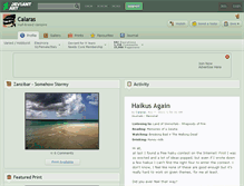 Tablet Screenshot of calaras.deviantart.com