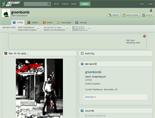 Tablet Screenshot of greenbomb.deviantart.com