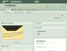 Tablet Screenshot of jennathehusky.deviantart.com