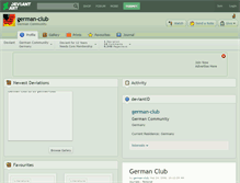 Tablet Screenshot of german-club.deviantart.com