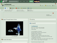 Tablet Screenshot of lostsamurai.deviantart.com