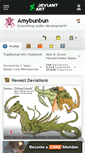 Mobile Screenshot of amybunbun.deviantart.com