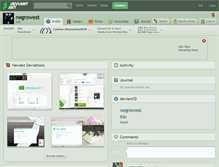 Tablet Screenshot of negrowest.deviantart.com