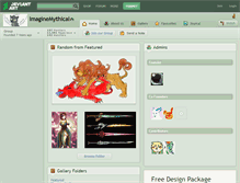 Tablet Screenshot of imaginemythical.deviantart.com