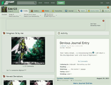 Tablet Screenshot of eaa123.deviantart.com