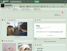Tablet Screenshot of hankfidel.deviantart.com