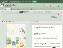 Tablet Screenshot of companybowbow.deviantart.com