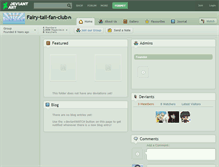 Tablet Screenshot of fairy-tail-fan-club.deviantart.com