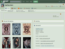 Tablet Screenshot of marina-mew.deviantart.com