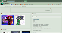 Desktop Screenshot of crystalshady.deviantart.com