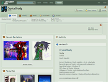 Tablet Screenshot of crystalshady.deviantart.com