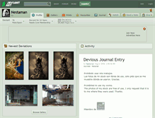 Tablet Screenshot of nestaman.deviantart.com