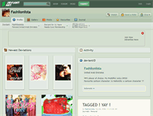Tablet Screenshot of fashiioniista.deviantart.com