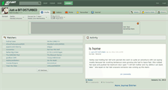 Desktop Screenshot of just-a-bit-disturbed.deviantart.com
