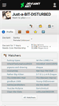 Mobile Screenshot of just-a-bit-disturbed.deviantart.com