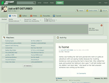 Tablet Screenshot of just-a-bit-disturbed.deviantart.com