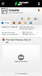 Mobile Screenshot of crocelle.deviantart.com
