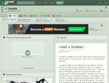 Tablet Screenshot of crocelle.deviantart.com