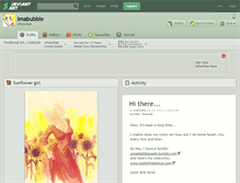 Tablet Screenshot of imabubble.deviantart.com