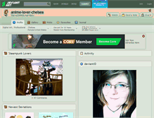 Tablet Screenshot of anime-lover-chelsea.deviantart.com