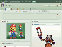 Tablet Screenshot of paperlegend.deviantart.com