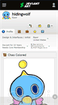 Mobile Screenshot of hidingwolf.deviantart.com