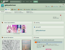 Tablet Screenshot of gabbysailorlunar.deviantart.com