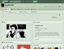 Tablet Screenshot of bengalfanatic.deviantart.com