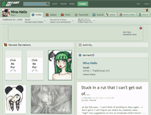 Tablet Screenshot of nina-nailo.deviantart.com