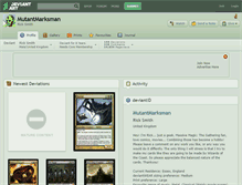 Tablet Screenshot of mutantmarksman.deviantart.com