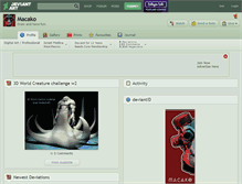Tablet Screenshot of macako.deviantart.com