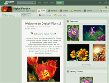 Tablet Screenshot of digital-florist.deviantart.com