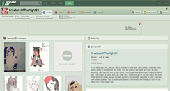 Desktop Screenshot of creatureofthenight01.deviantart.com
