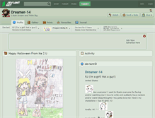 Tablet Screenshot of dreamer-14.deviantart.com