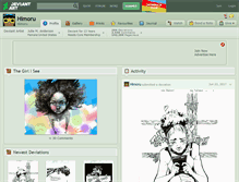 Tablet Screenshot of himoru.deviantart.com