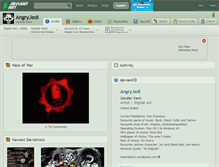Tablet Screenshot of angryjedi.deviantart.com