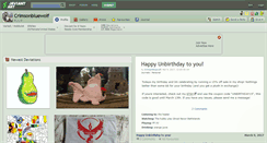 Desktop Screenshot of crimsonbluewolf.deviantart.com