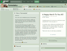Tablet Screenshot of femmetalia.deviantart.com