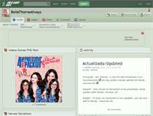Tablet Screenshot of bellathornealways.deviantart.com