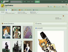 Tablet Screenshot of macfreakus.deviantart.com