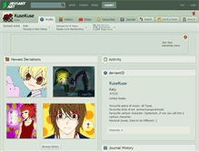 Tablet Screenshot of kusekuse.deviantart.com